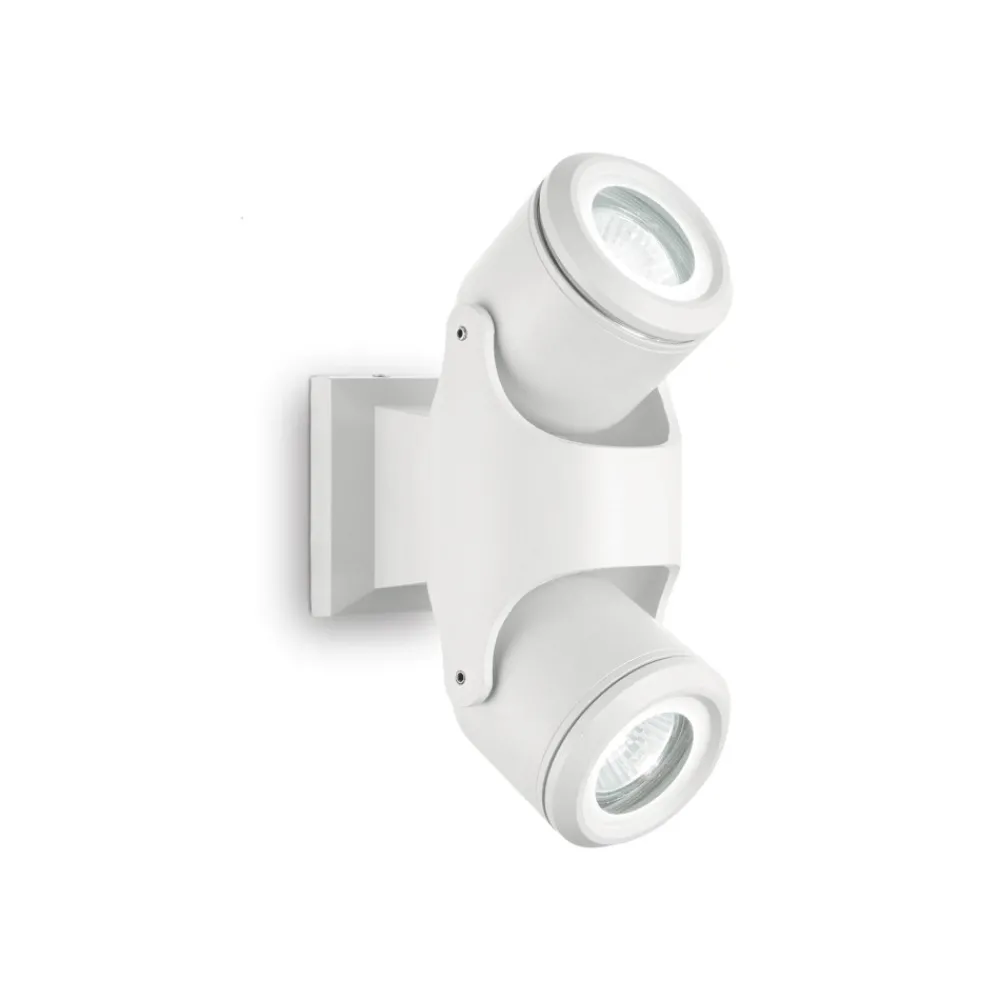 Faretti Da Esterno-Ideal Lux Xeno pl2 faretto da soffitto tetto per esterno bianco orientabili