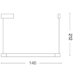 Lampadari Cucina-Ideal Lux Yoko sp lampadario per isola cucina moderna bianco led 16w 3000k