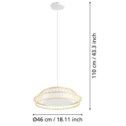 Lampadari Cucina-Eglo Yuku z lampadario per cucina stile nordico led rgb da 2700k a 6500k