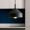 Lampadari Cucina-Ideal Lux Yurta sp1 d21 lampadario pendente nero cono