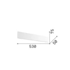 Applique Da Parete-Ideal Lux Zig zag ap d53 nero applique led 23w 3000k
