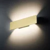 Applique Da Parete-Ideal Lux Zig zag ap1 d29 ottone led 12,5w 3000k applique moderna
