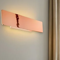 Applique Da Parete-Ideal Lux Zig zag ap1 d29 rame applique led 12,5w 3000k moderna