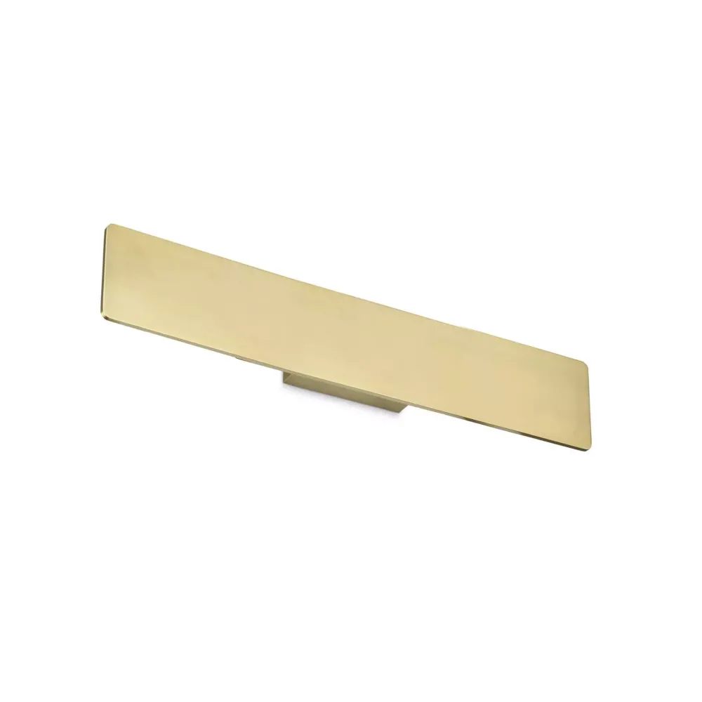 Applique Da Parete-Ideal Lux Zig zag ottone ap1 d53 applique moderna led 23w 3000k per interni